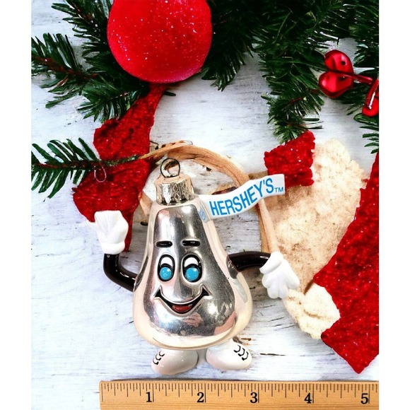 Hersheys Chocolate Kiss Christmas Ornament Original Anthropomorphic Hershey PA - Picture 3 of 8
